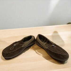 Men's House Shoe/Slipper, XL, Loafer Style, Rubber Sole, Adjustable for Width